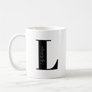 Jouw naam personaliseren Begin met Letter L Koffiemok