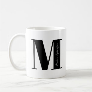 Jouw naam personaliseren Begin met Letter M Koffiemok