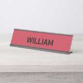 jouw naam personaliseren bureau naambordje (Voorkant)