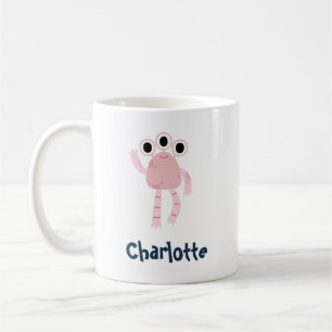 Jouw naam personaliseren met Cute Monster Koffiemok