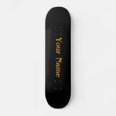 Jouw naam personaliseren zwart persoonlijk skateboard (Voorkant)