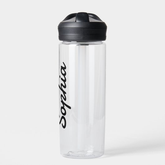 Jouw naam persoonlijke naam plastic toevoegen waterfles (Voorkant)