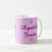 Jouw naam PhD Afstuderen Mok (Voorkant rechts)