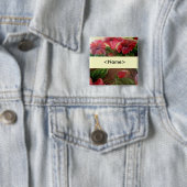 Jouw naam pin vierkante button 5,1 cm (In situ)