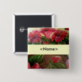 Jouw naam pin vierkante button 5,1 cm (Voorkant /achterkant)