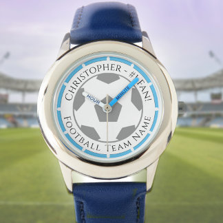 Jouw naam plus Football teamnaam volgen Horloge