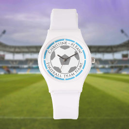 Jouw naam plus Football teamnaam volgen Horloge