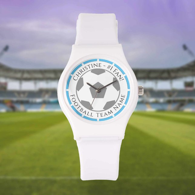 Jouw naam plus Football teamnaam volgen Horloge (Creator heeft geüpload)