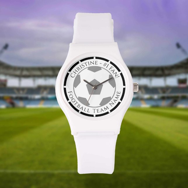 Jouw naam plus Football teamnaam volgen Horloge (Creator heeft geüpload)