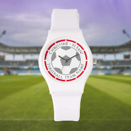 Jouw naam plus Football teamnaam volgen Horloge