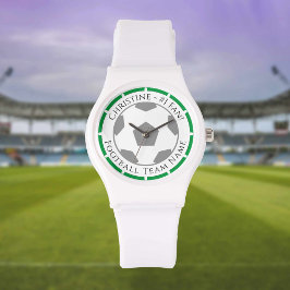 Jouw naam plus Football teamnaam volgen Horloge