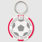 Jouw naam plus naam van Football team Sleutelhanger (Achterkant)