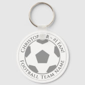 Jouw naam plus naam van Football team Sleutelhanger (Achterkant)