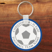 Jouw naam plus naam van Football team Sleutelhanger (Achterkant)