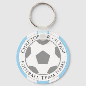 Jouw naam plus naam van Football team Sleutelhanger (Voorkant)