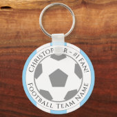 Jouw naam plus naam van Football team Sleutelhanger (Achterkant)