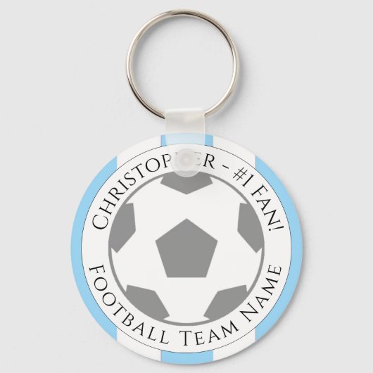 Jouw naam plus naam van Football team Sleutelhanger (Achterkant)