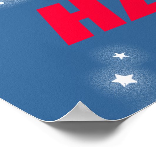 Jouw naam raketruimte jongens blauw rood poster (Hoek)