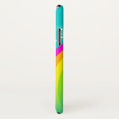 Jouw naam regenboogaqua blauwgroen ifoondraagtas Case-Mate iPhone case (Achterkant / rechts)
