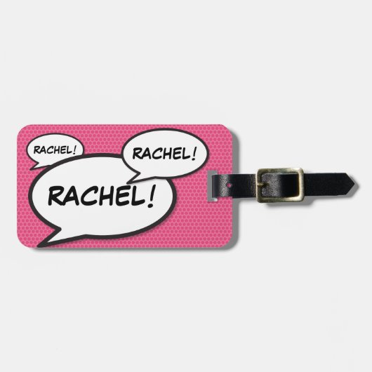 Jouw naam reportage beluisterboek bagagelabel (Voorkant horizontaal)