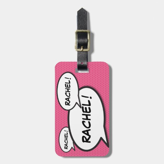 Jouw naam reportage beluisterboek bagagelabel (Voorkant verticaal)