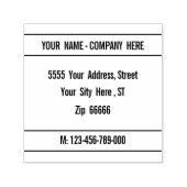 Jouw naam Retouradres Telefoonnummer Stempel (Design)