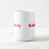 Jouw naam rode letter koffie Mok (Center)