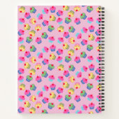 Jouw naam, roze, recept, cupcakes notitieboek (Achterkant)