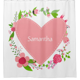 Jouw naam(s) in een aangepaste douchegordijn voor 