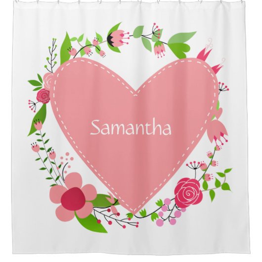 Jouw naam(s) in een aangepaste douchegordijn voor  (Voorkant)