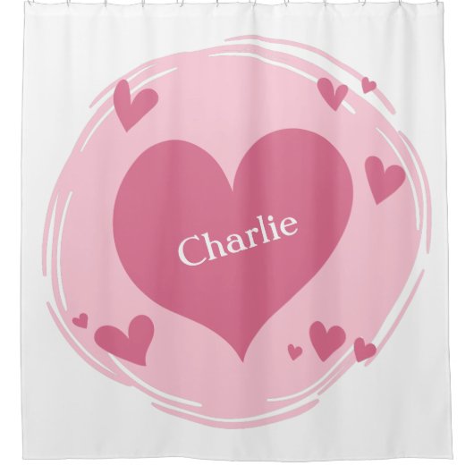 Jouw naam(s) in een aangepaste douchegordijn voor  (Voorkant)