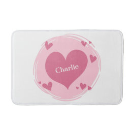 Jouw naam(s) in een hartbadmats badmat