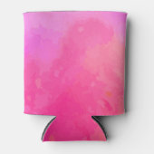 Jouw naam-schaduwen van roze toevoegen blikjeskoeler (Voorkant)