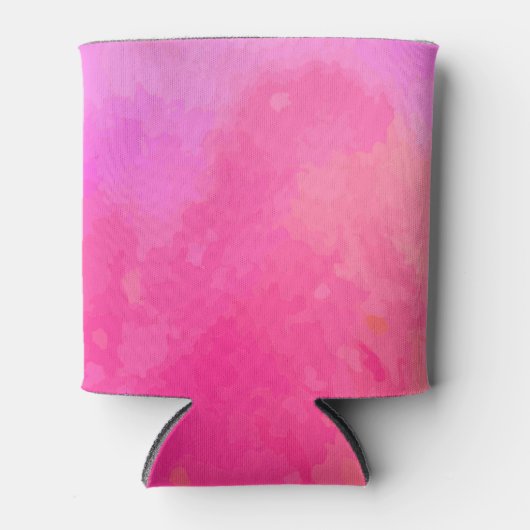 Jouw naam-schaduwen van roze toevoegen blikjeskoeler (Voorkant)