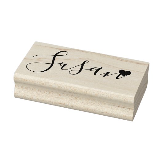 Jouw naam schattig script handtekening rubberstempel (Stempel)