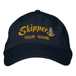 Jouw naam Skipper Anchor Your Boat Name Geborduurde Pet