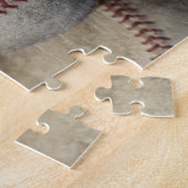 Jouw naam Sluiten Baseball - Kunstfoto Sport Legpuzzel (Zijkant)