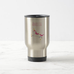 jouw naam - Speciaal Unicorn Travel Mug Reisbeker