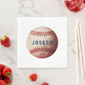 Jouw naam  sport honkbal servetten (Insitu)