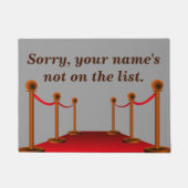 Jouw naam staat niet op de lijst deurmat (Voorkant)