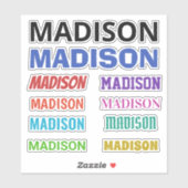 JOUW NAAM stickers (Vel)