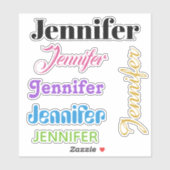 JOUW NAAM stickers (Vel)