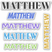 JOUW NAAM stickers (Voorkant)