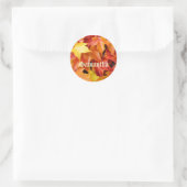 Jouw naam stickers Enveloppe zegel Herfstbladeren (Tas)