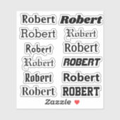 JOUW NAAM Stickers wissen Venster Laptop Auto Deca (Vel)