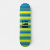 Jouw naam stripes Skateboard Deck toevoegen (Voorkant)