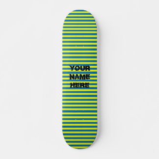 Jouw naam stripes Skateboard Deck toevoegen
