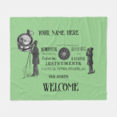 Jouw naam Survey Surveyors 1856 Fleece Blanket (Voorkant (Horizontaal))