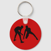 Jouw naam, TEAM, KLEUREN en JAAR met rustelende ca Sleutelhanger (Achterkant)