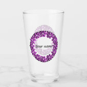 Jouw naam, tekst, gepersonaliseerd glas (Voorkant)